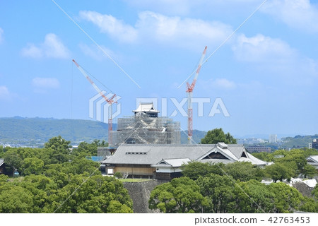 Kumamoto Castle restoration work Kumamoto Castle restoration work 42763453