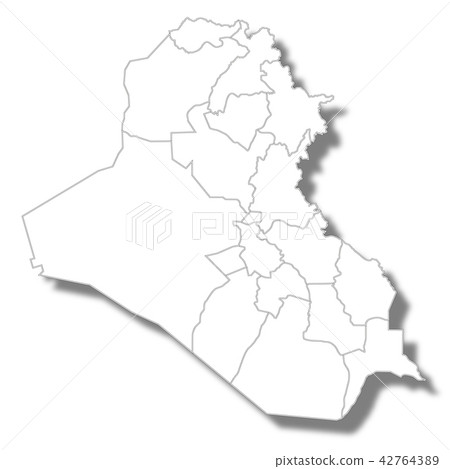 Iraqi country map icon Iraqi country map icon 42764389