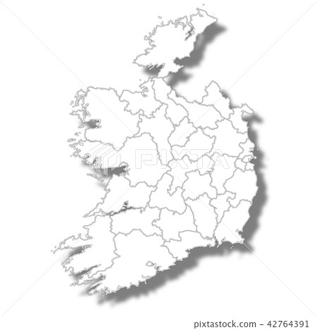 愛爾蘭國家地圖圖標 42764391