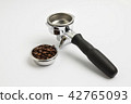 Porter filter and coffee 42765093