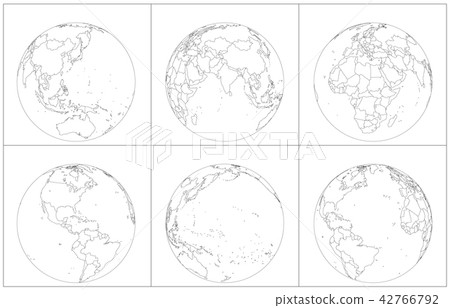 Earth set line frame 42766792
