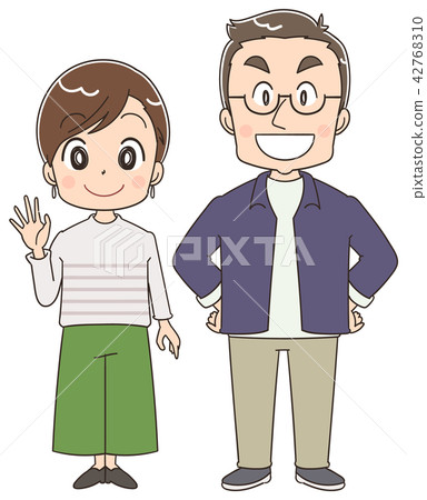 Araffo male and female illustration 42768310