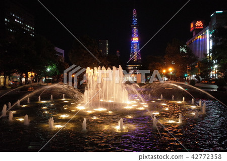 Night view of Sapporo Odori Park Night view of Sapporo Odori Park 42772358
