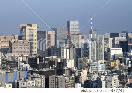 Tokyo cityscape in Japan, such as Tokyo Medical and Dental University, looking down on the cityscape Tokyo cityscape in Japan, such as Tokyo Medical and Dental University, looking down on the cityscape 42774133