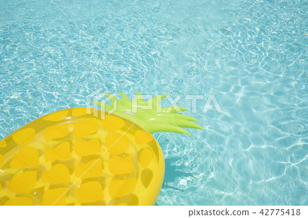 Pool and pineapple float boat float Pool and pineapple float boat float 42775418