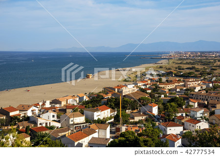 aerial view of Leucate, in France aerial view of Leucate, in France 42777534