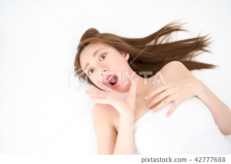 驚訝·大喊·女人·鳥瞰 42777688