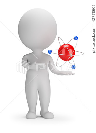 3d small people - atom 42778605