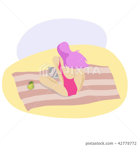 Blogger on the sea. Concept blogging. Freelance. Blogger on the sea. Concept blogging. Freelance. 42778772