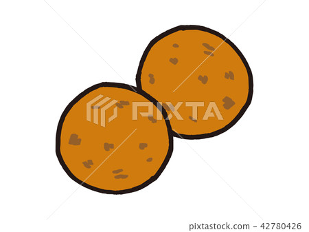 Soy sauce cracker 42780426