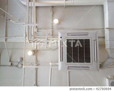 White Industrial air conditioner cooling pipe White Industrial air conditioner cooling pipe 42780694