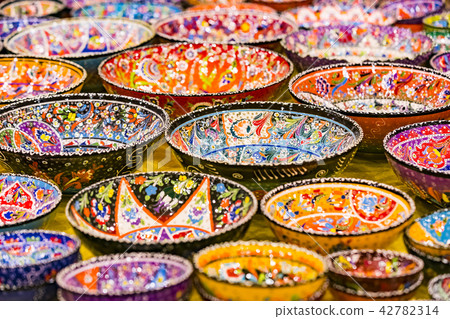 Traditional Turkish decorative ceramics for interi Traditional Turkish decorative ceramics for interi 42782314