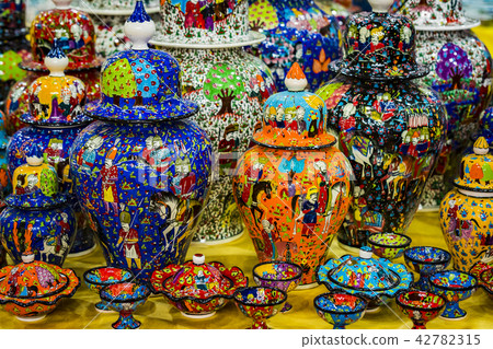 Traditional Turkish decorative ceramics for interi 42782315