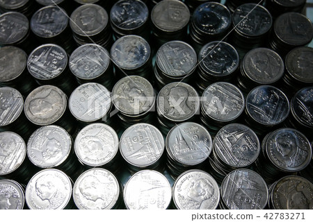 That baht coins in white or isolated background 42783271