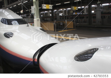 Joetsu Shinkansen Max when it is stopped at Niigata Station When Issue 42783353