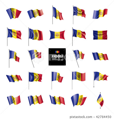 Andora flag, vector illustration on a white background 42784450