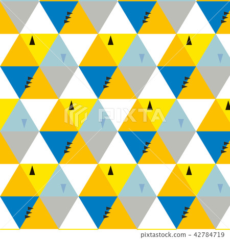 Vector Abstract Simple Geometric Signs Yellow Stock
