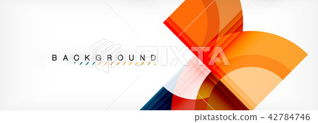Vector circular geometric abstract background 42784746