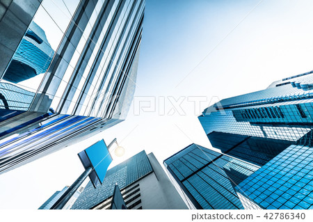 Futuristic cityscape. Hong Kong Futuristic cityscape. Hong Kong 42786340