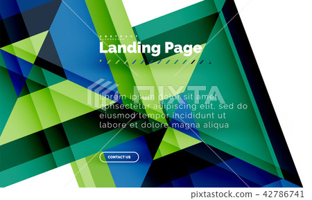 Square shape geometric abstract background, landing page web design template Square shape geometric abstract background, landing page web design template 42786741