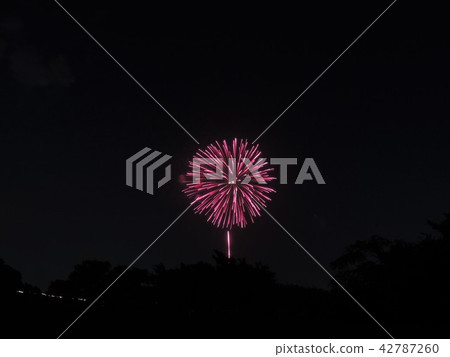 Todabashi煙花的煙花顯示著色夜空 42787260