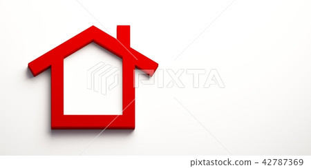 Single Housefor Real Estate. 3D Render Illustration Single Housefor Real Estate. 3D Render Illustration 42787369