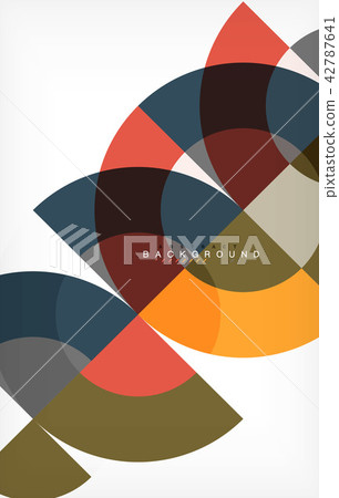 Minimal circle abstract background design, multicolored template for business or technology Minimal circle abstract background design, multicolored template for business or technology 42787641