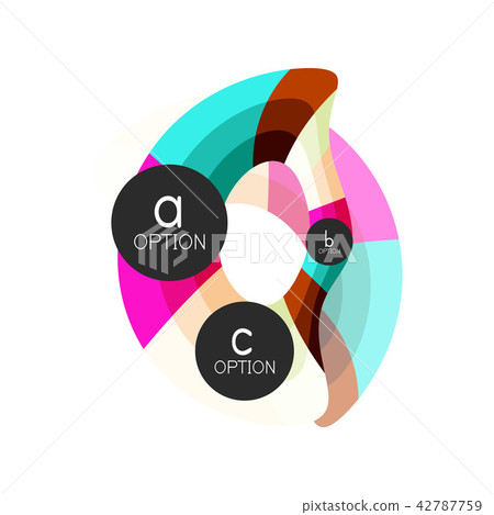 Abstract colorful geometric option infographics design template with sample abc options. Abstract Abstract colorful geometric option infographics design template with sample abc options. Abstract 42787759