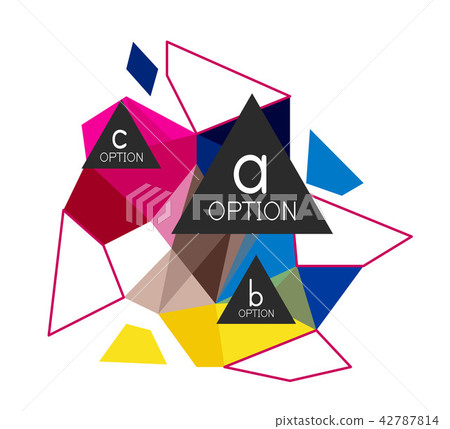 Triangle infographics design layout 42787814
