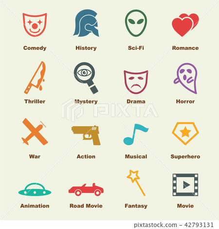 movie genre elements - Stock Illustration [42793131] - PIXTA