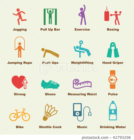 exercise elements - Stock Illustration [42793206] - PIXTA