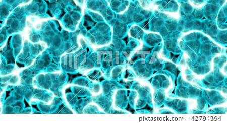 Bright and detailed luminescent cells / microbes close-up material texture background, top view (seamless connection, high resolution 3D CG rendering ∕ coloring illustration) 42794394