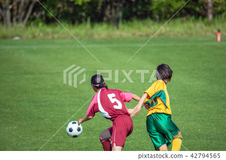Women's soccer game landscape 42794565