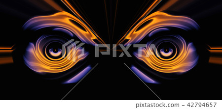Vibrant and detailed digital eye texture background (high resolution 3D CG rendering ∕ coloring illustration) 42794657