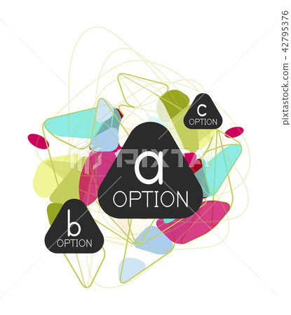 Geometric triangle infographics Geometric triangle infographics 42795376