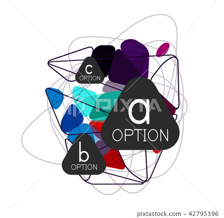 Geometric triangle infographics 42795396