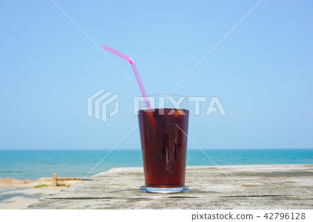 Ice coffee to drink on the beach Ice coffee to drink on the beach 42796128