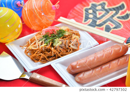 節日，節日，節日，活動，炒麵（Yakisoba，Yakisoba）形象。 42797302