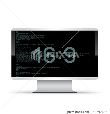 16 to 9 monitor white background 16 to 9 monitor white background 42797663