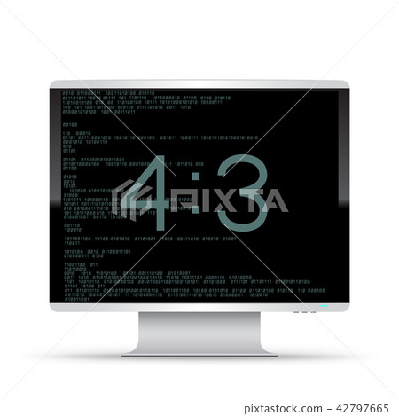 4 to 3 monitor white background 4 to 3 monitor white background 42797665