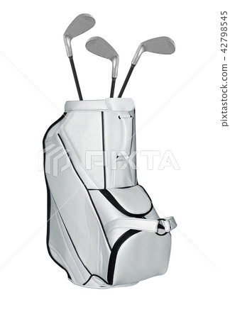 Golf Clubs bag isolated Golf Clubs bag isolated 42798545