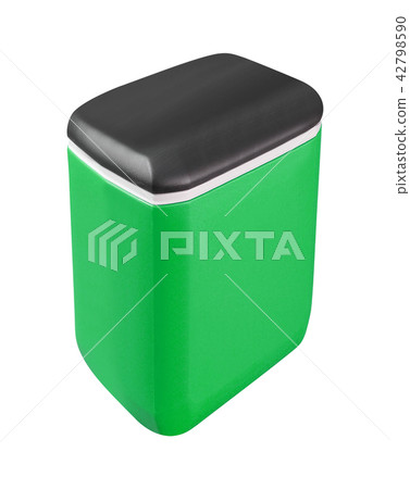 Traveling refrigerator isolated on a white Traveling refrigerator isolated on a white 42798590