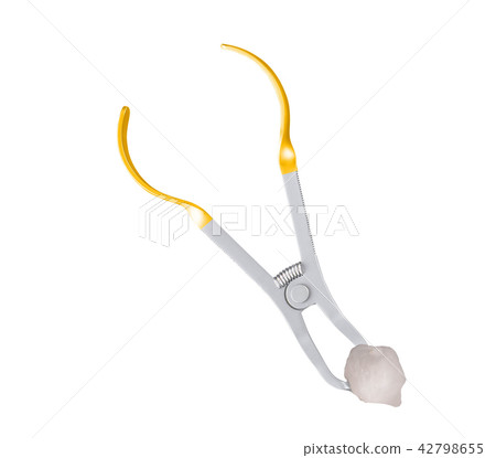 Surgical instrument on a white background Surgical instrument on a white background 42798655