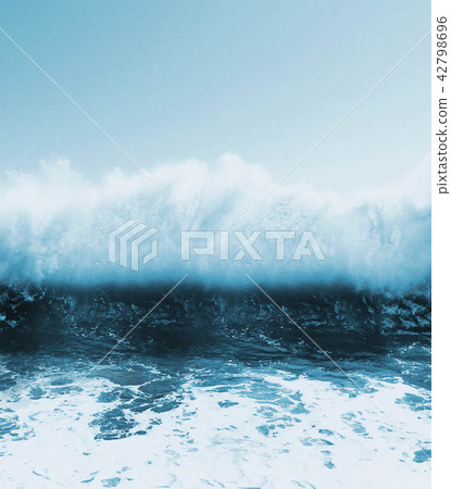 Big Green Ocean Wave 42798696