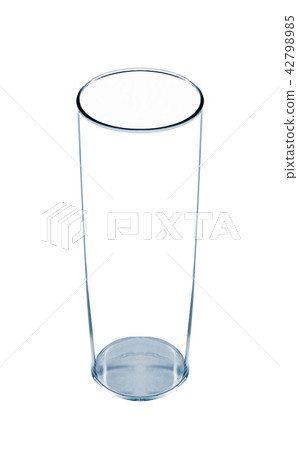 plastic glass isolated on white 42798985
