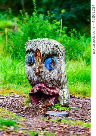 Statue of a traditional troll in Norway 42801284