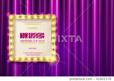 Shining retro light banner. Shining retro light banner. 42801570