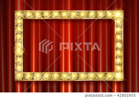 Shining retro light banner. Shining retro light banner. 42801655
