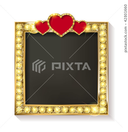 Gold frame in cinematic style Gold frame in cinematic style 42801660