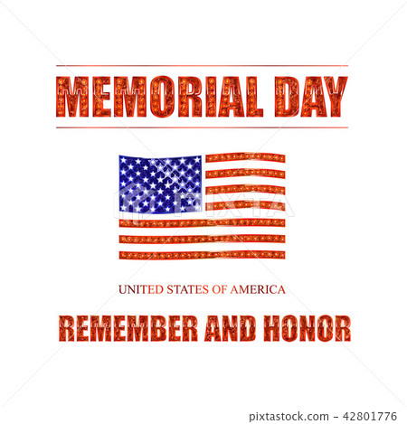 Memorial day background vector art Memorial day background vector art 42801776